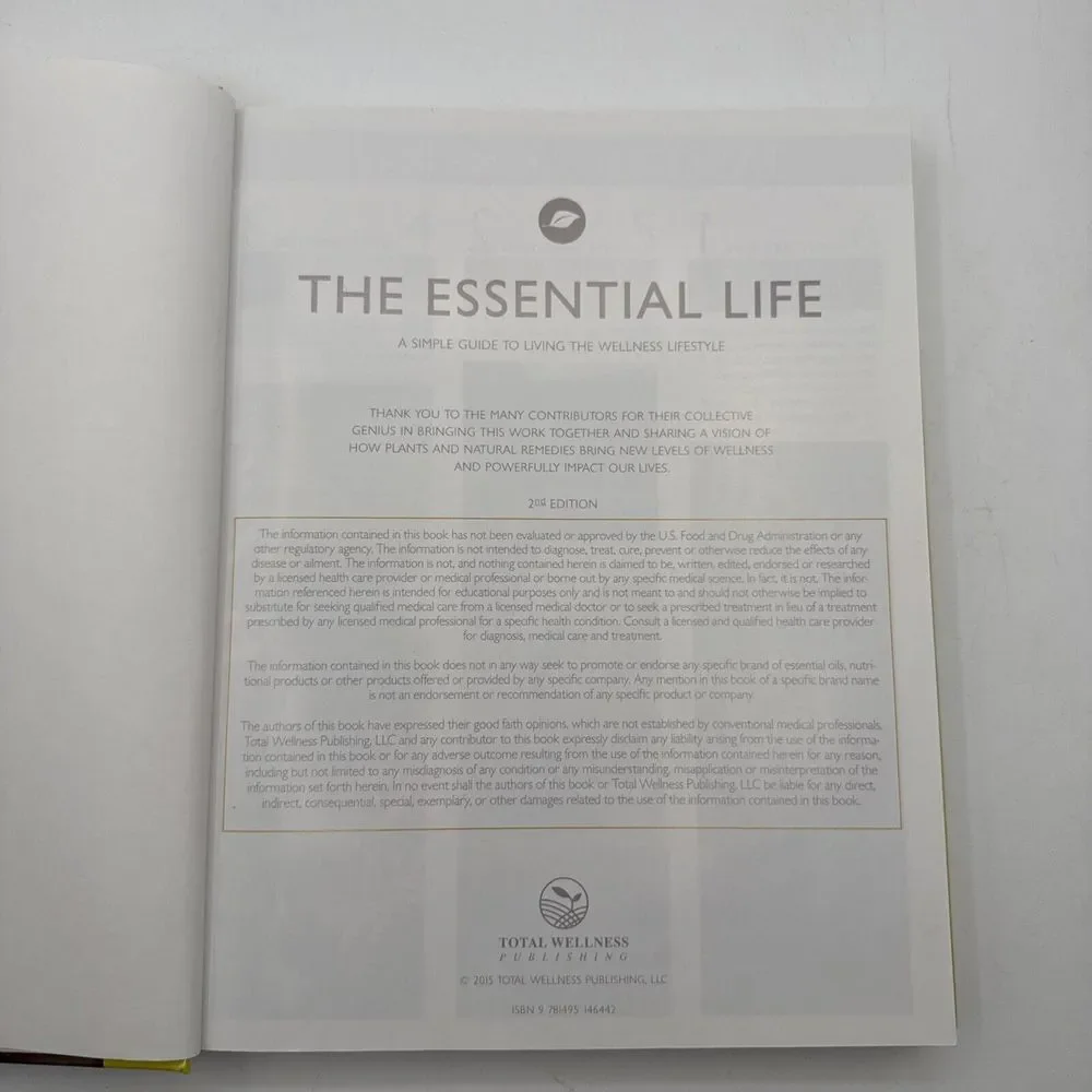 The Essential Life Guide To Living The Wellness Lifestyle Hardcover 2nd‎ Edition